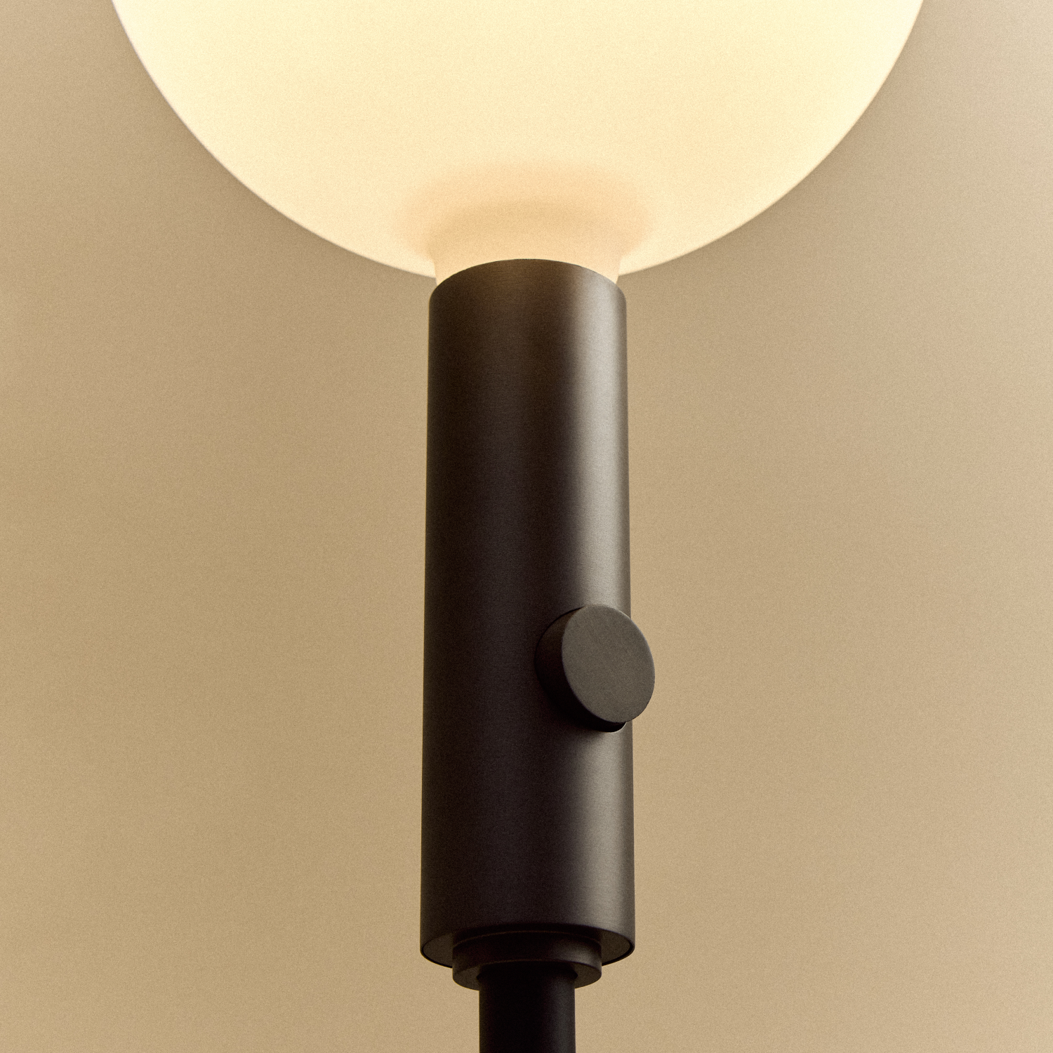 Tala Poise Adjustable Floor Lamp in Graphite close-up detail of the finish (view 3)
