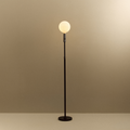 Poise Adjustable Floor Lamp in Graphite + Sphere V