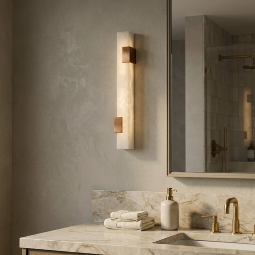 Araco Lumière Frozen Prism natural alabaster wall light, alternate view