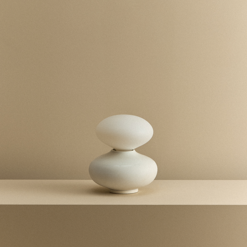 Tala Reflection Oval Table Lamp shown unlit