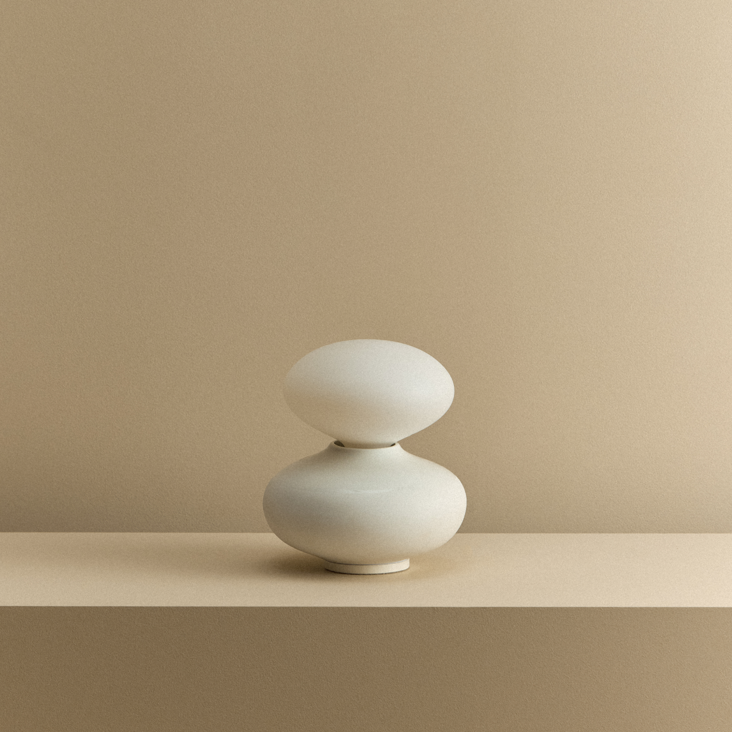 Tala Reflection Oval Table Lamp shown unlit