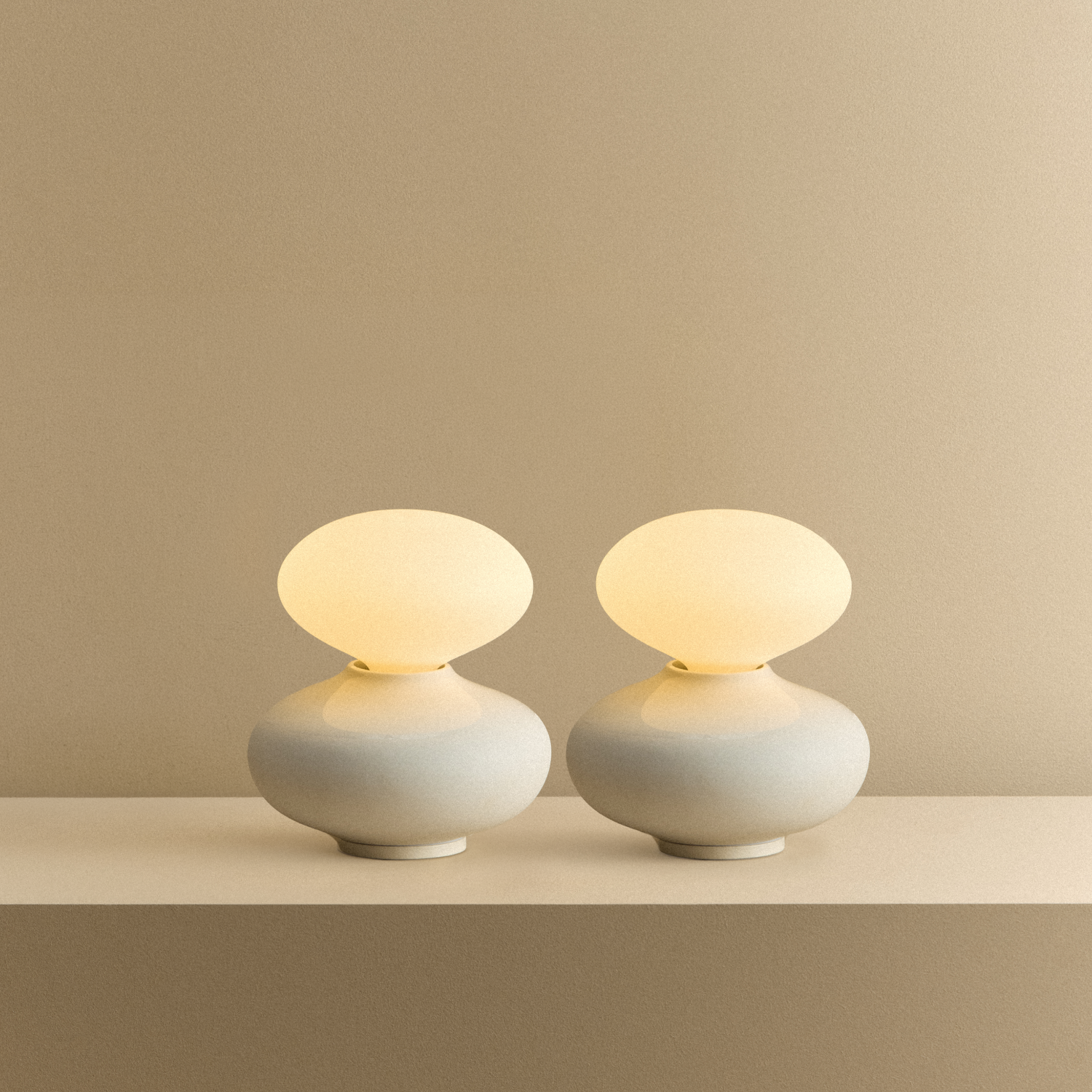 Tala Reflection Oval Table Lamp - Set of 2