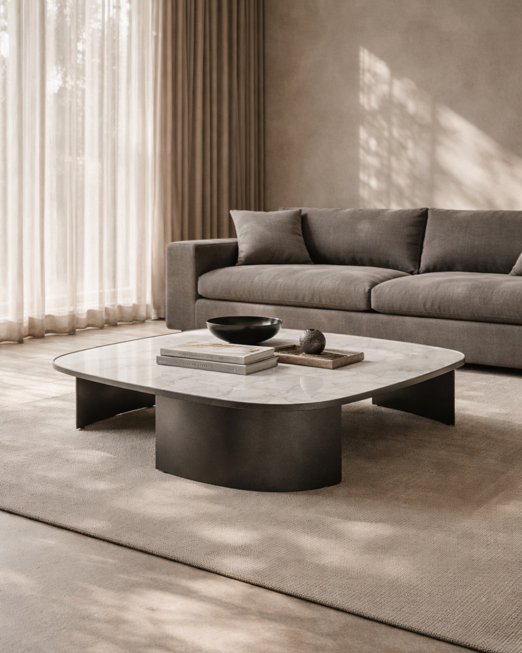 Tommy Franks Remy coffee table in white marble
