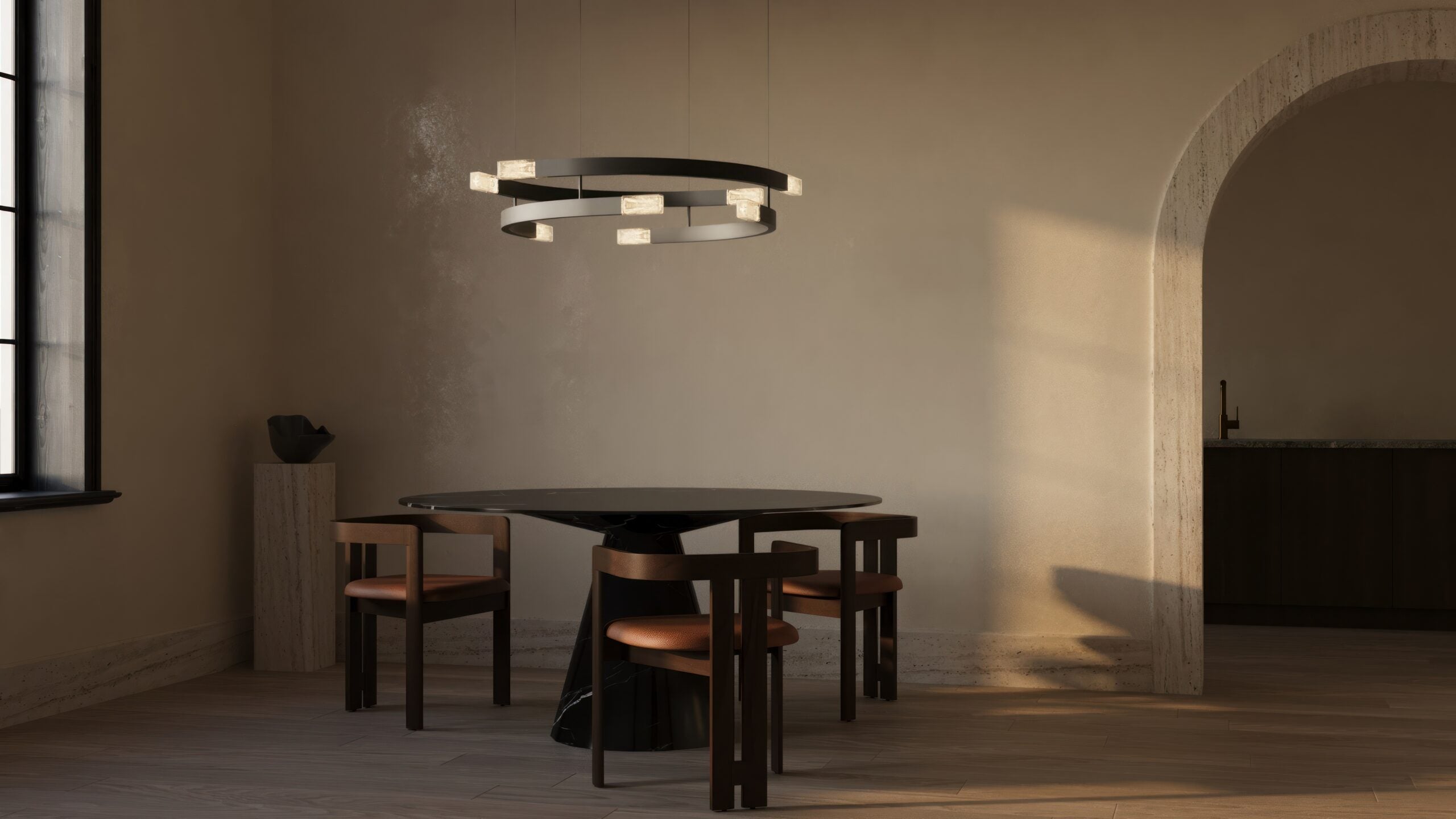 CTO Lighting Trace Circular Chandelier lifestyle