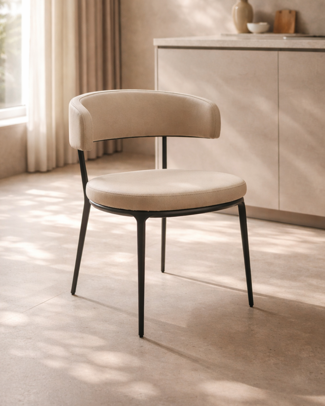 Tommy Franks Satori dining chair in dark marble