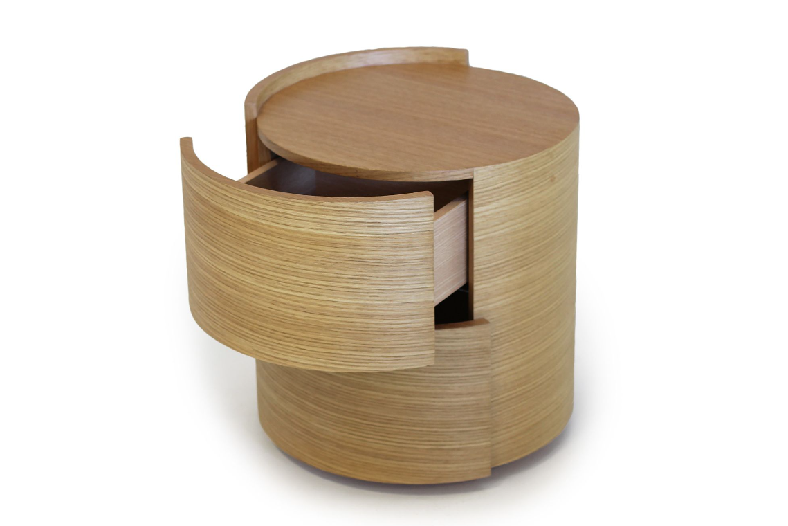 Dexter Bedside Table - Ash Oak - Pair