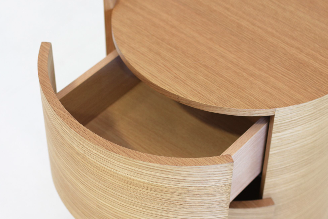 Dexter Bedside Table - Ash Oak - Pair