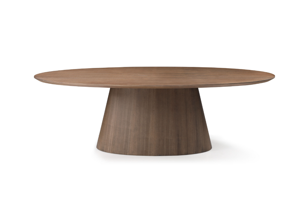 Tommy Franks Tavamo oval walnut dining table, alternate view