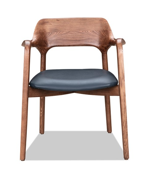 Tommy Franks Siena walnut dining chair, alternate view
