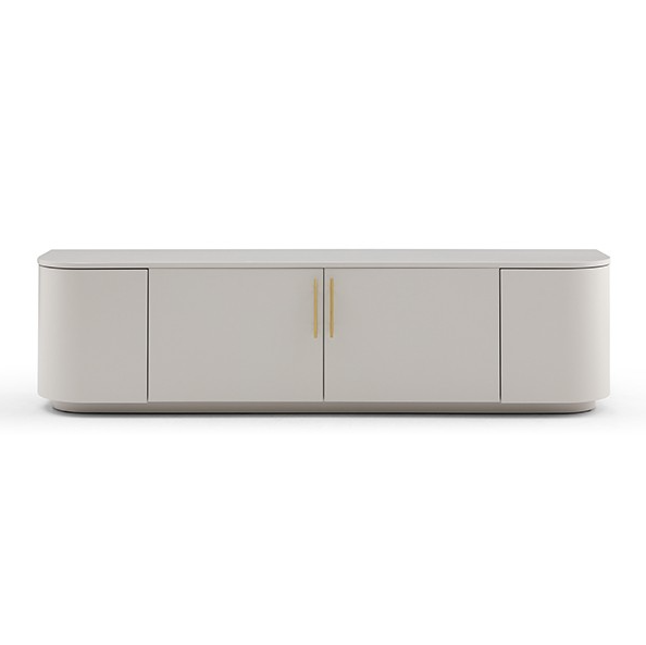Tommy Franks Oakura matte beige TV unit, alternate view
