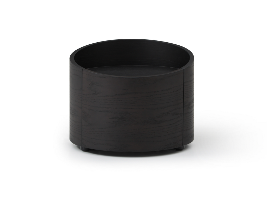 Tommy Franks Amond smoke oak bedside table, alternate view