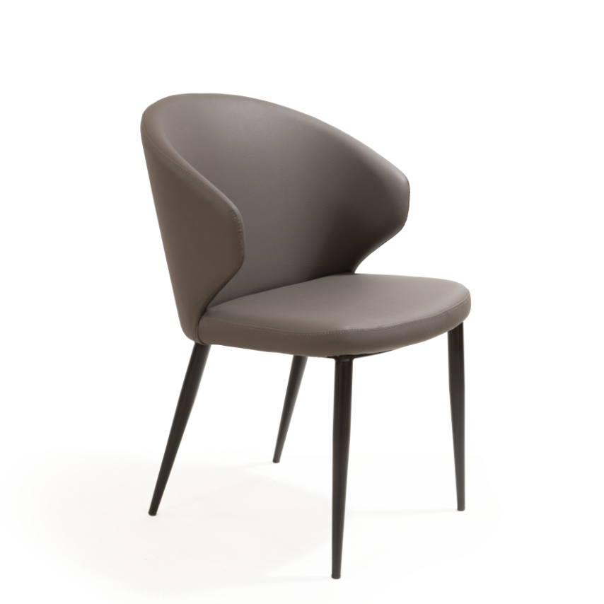 Tommy Franks Bellroy quartz grey dining chair, alternate view