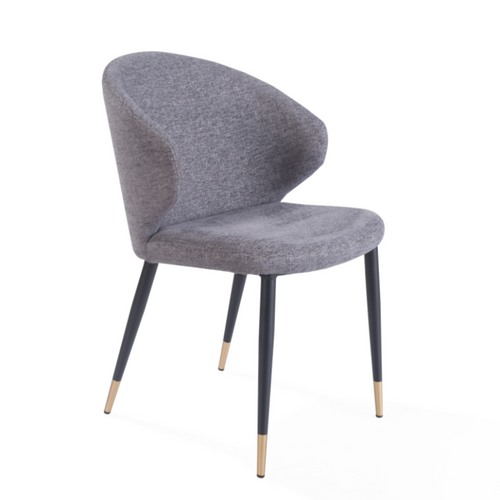 Tommy Franks Bellroy Enzimi grey dining chair, alternate view