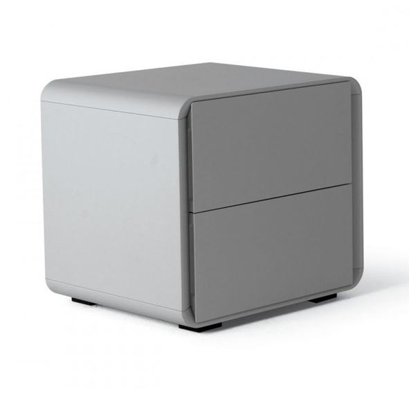 Tommy Franks Kota grey bedside table, alternate view