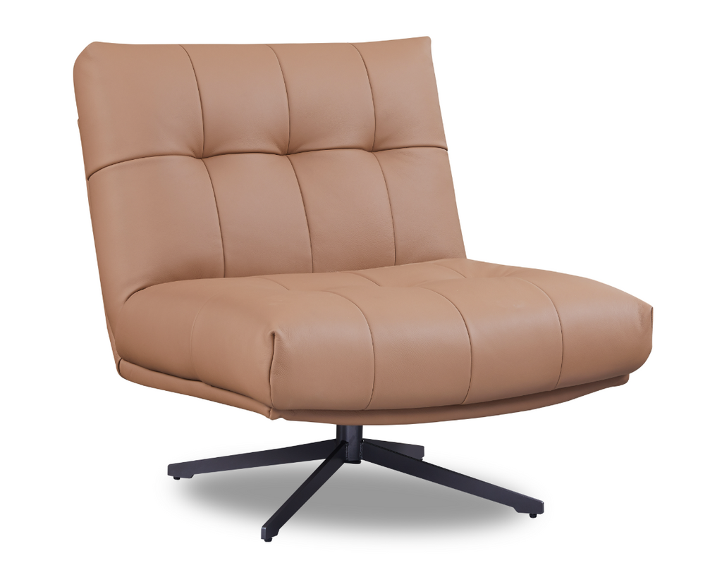 Tommy Franks Cesola swivel chair in tan