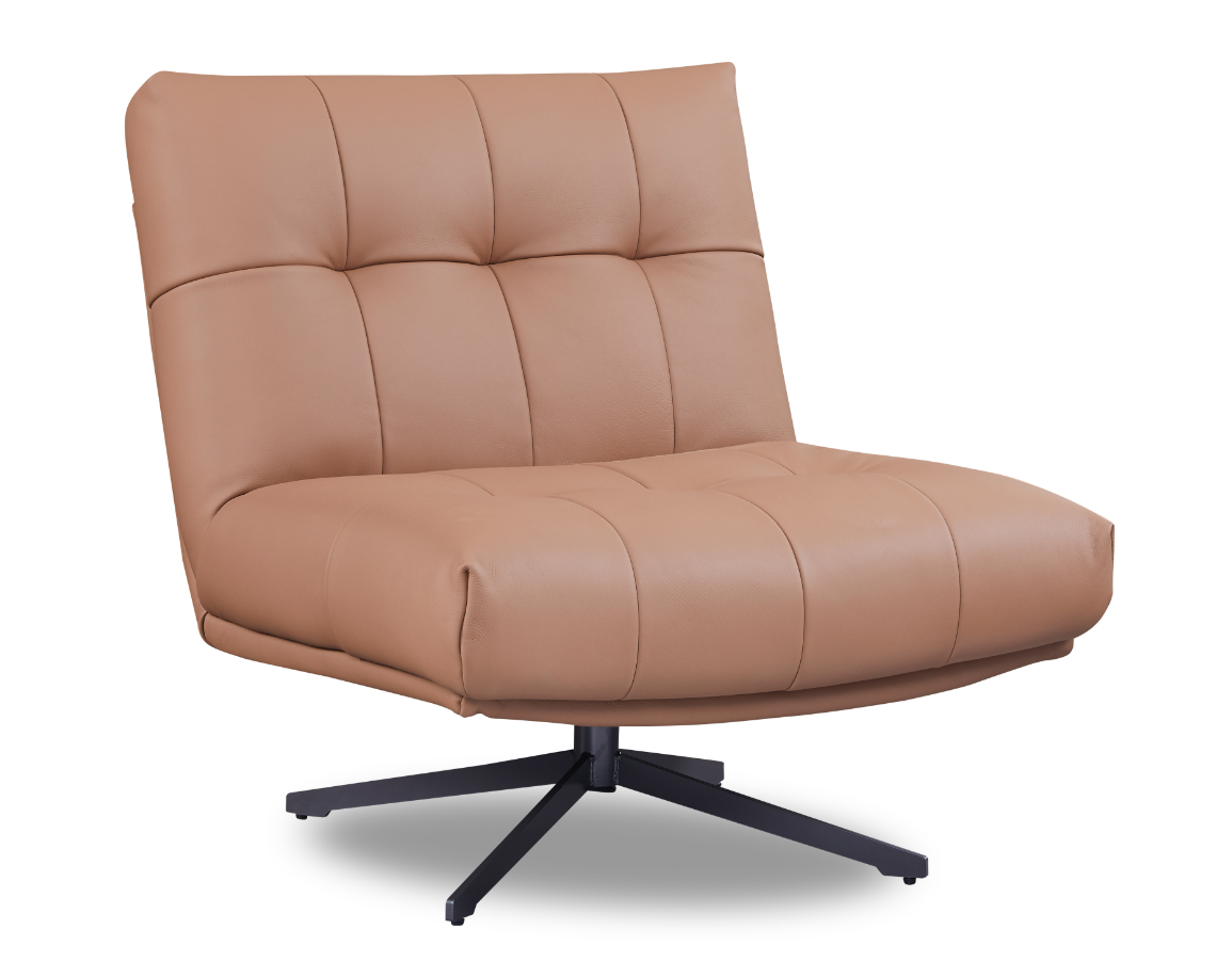 Tommy Franks Cesola swivel chair in tan
