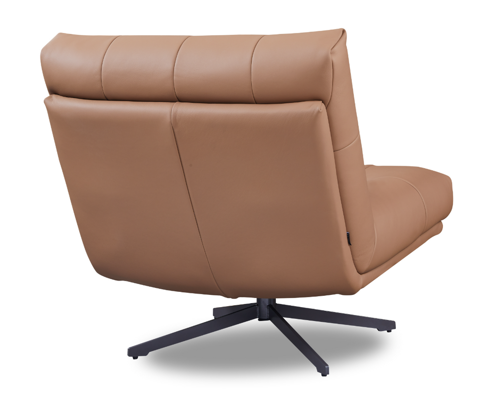 Tommy Franks Cesola tan swivel chair, alternate view