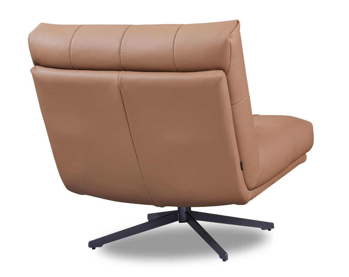 Tommy Franks Cesola tan swivel chair, alternate view