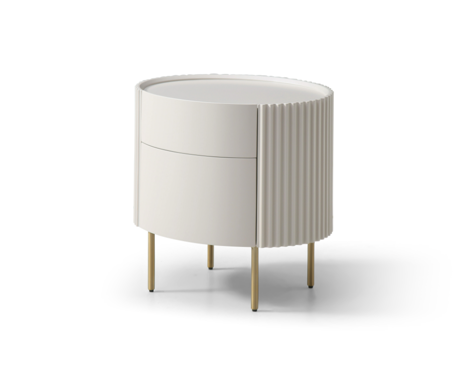 Tommy Franks Lantine beige bedside table, alternate view