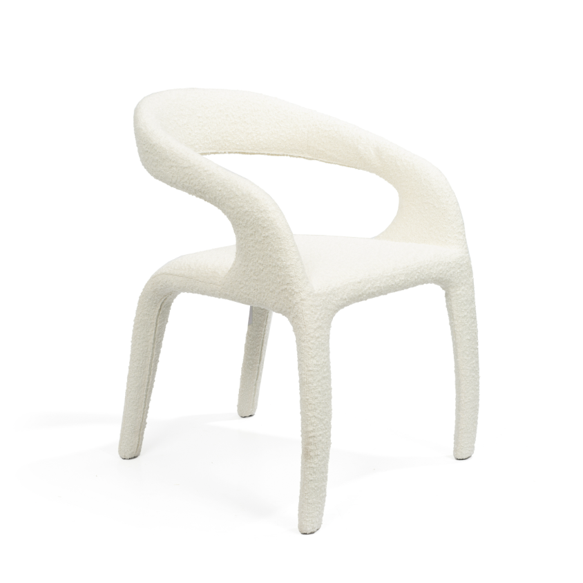 Escada Dining Chair - Chex Bouclé Polar
