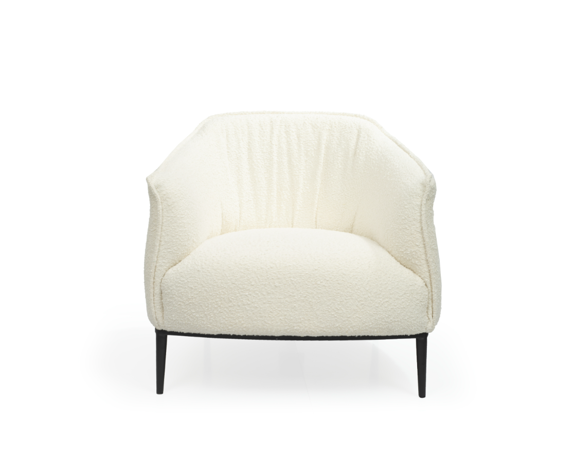 Tommy Franks Tyrone bouclé lounge chair, alternate view
