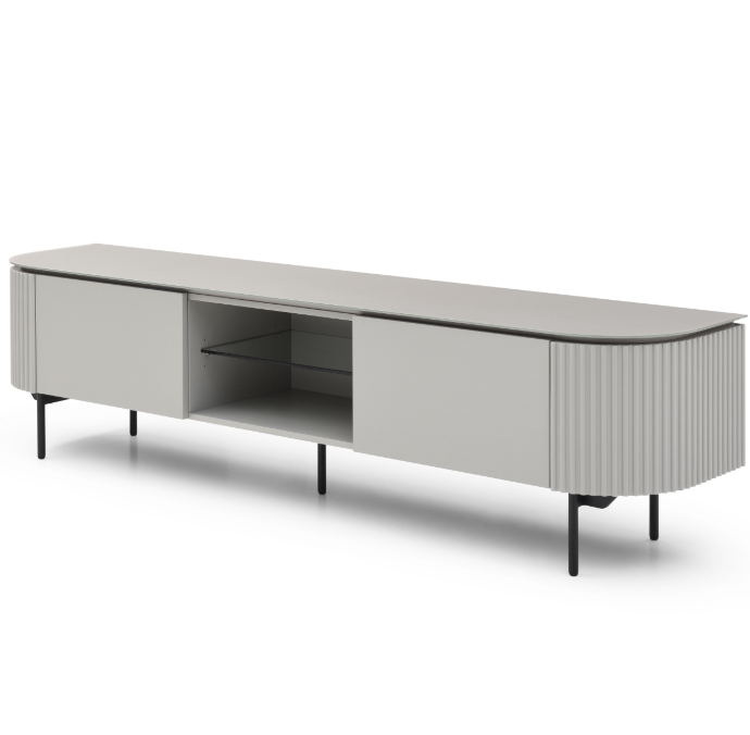 Lantine TV Unit - Matte Light Grey