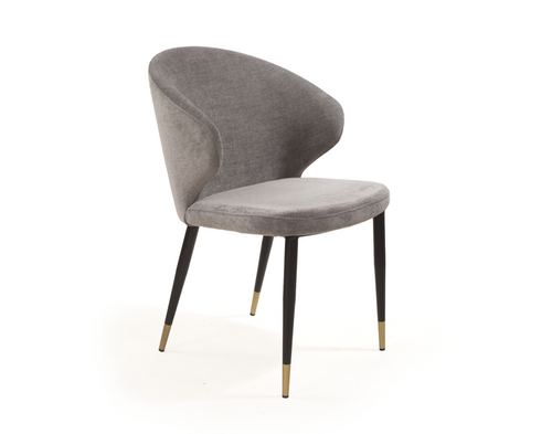 Tommy Franks Bellroy Giselle charcoal dining chair, alternate view