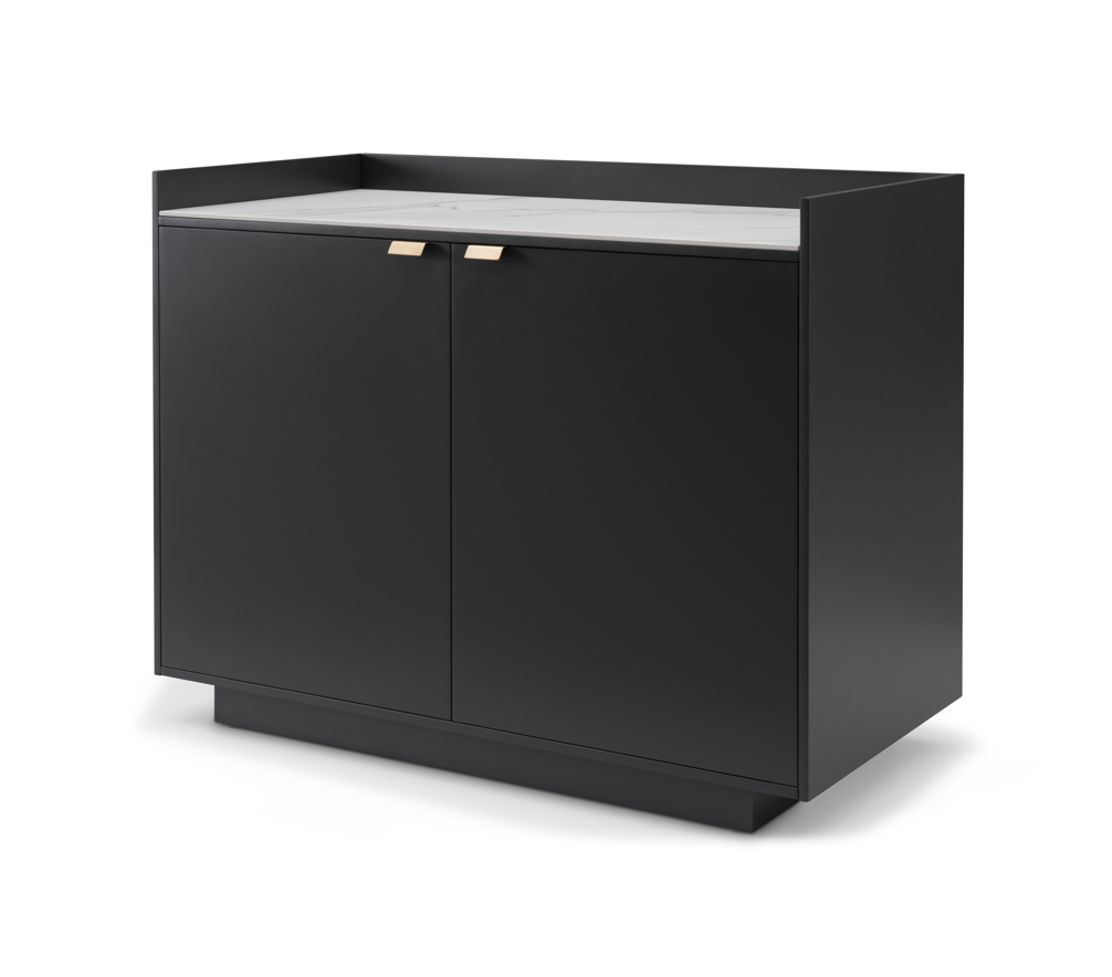 Tommy Franks Saviour anthracite two door buffet, alternate view