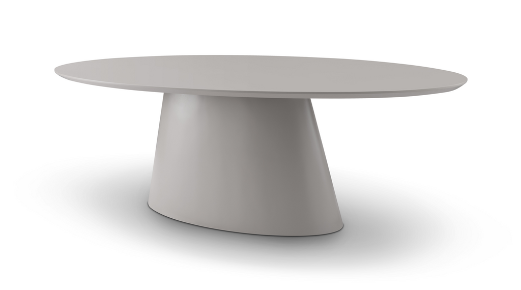 Tavamo Dining Table - Oval - Matte Beige