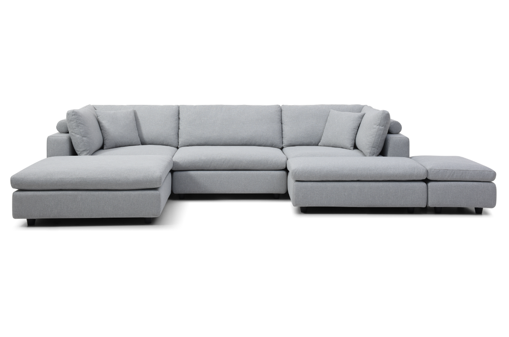 Tommy Franks Blanco modular sofa in cool grey, alternate view