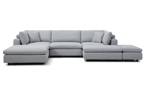 Tommy Franks Blanco modular sofa in cool grey, alternate view