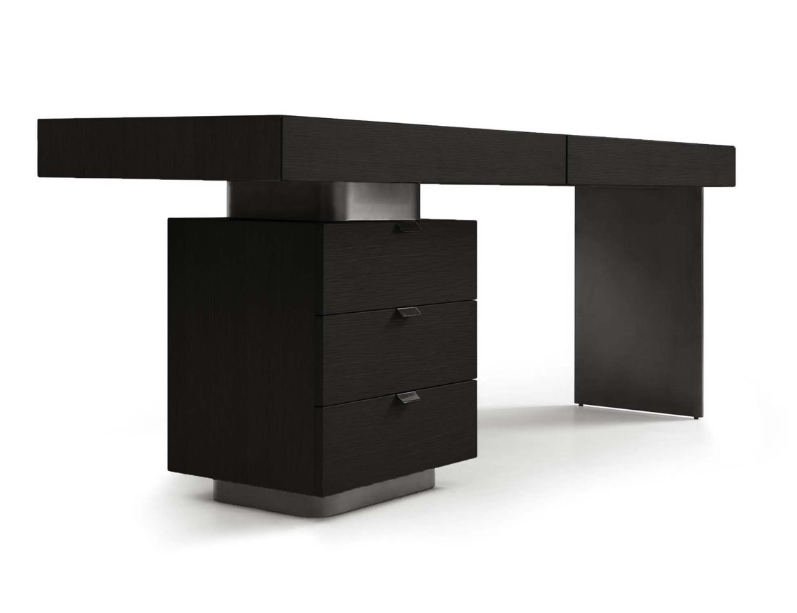 Tommy Franks Oston smoke oak desk, alternate view