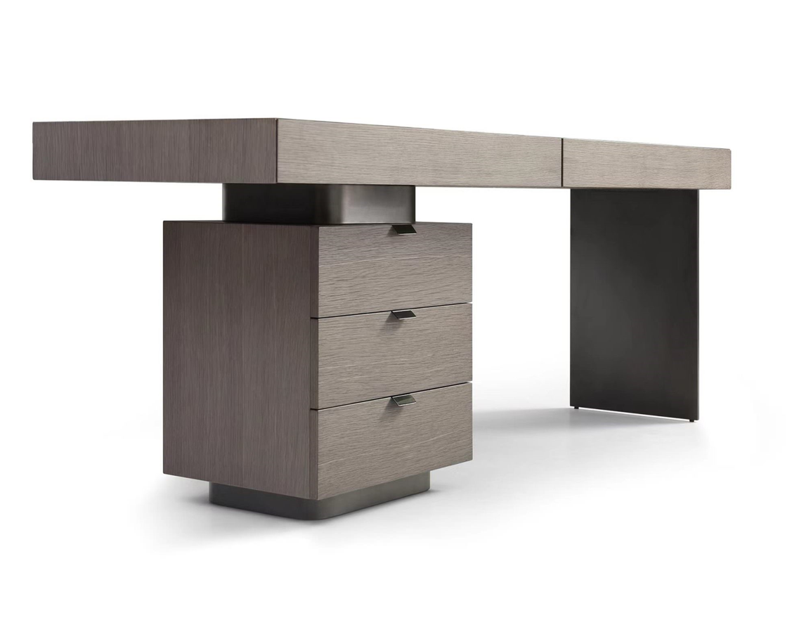 Tommy Franks Oston grey desk, alternate view