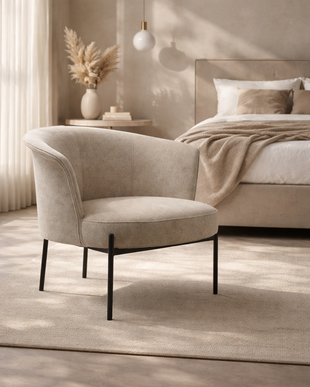 Tommy Franks Senso lounge chair in biscuit