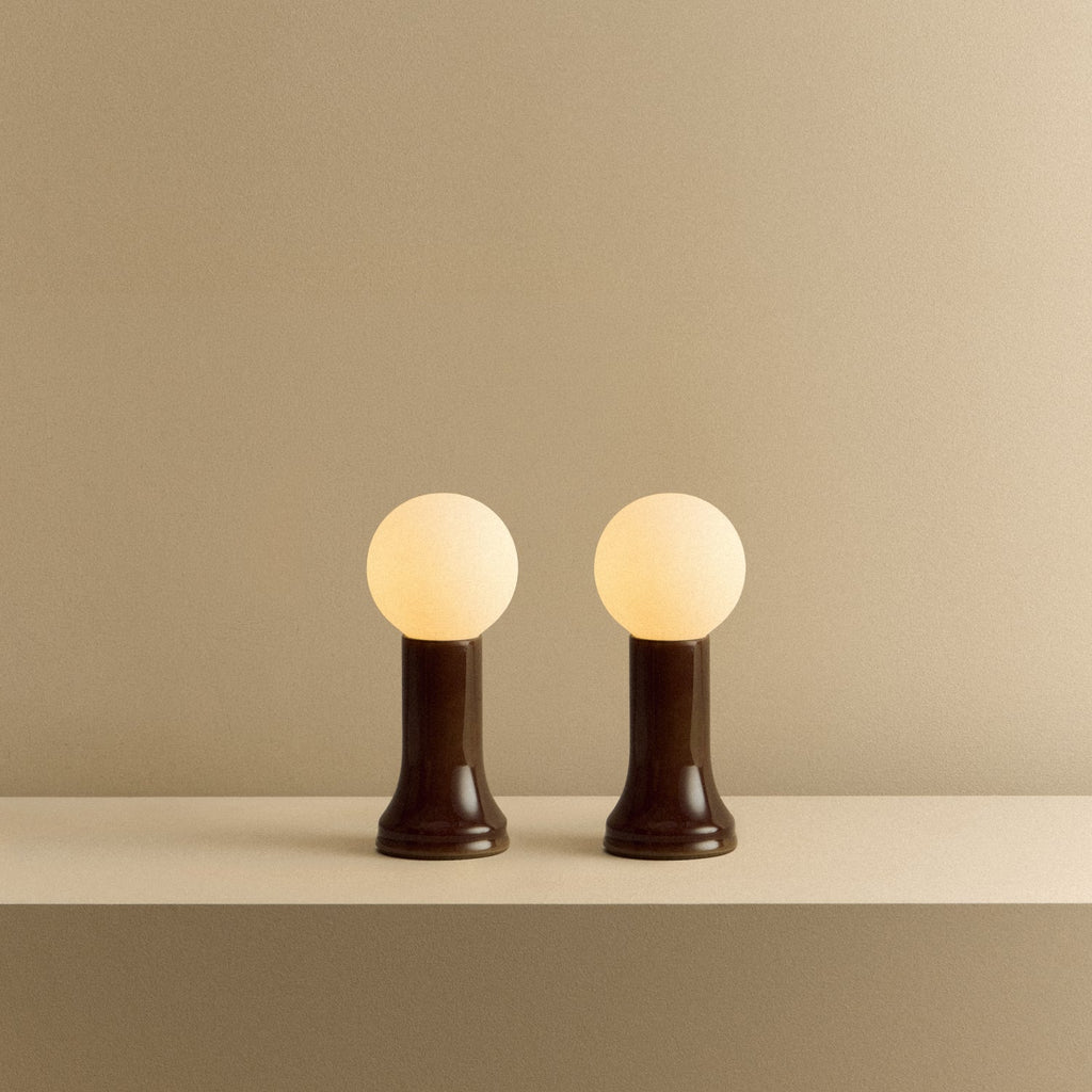 Tala Shore Table Lamp in Bottle Brown - Set of 2
