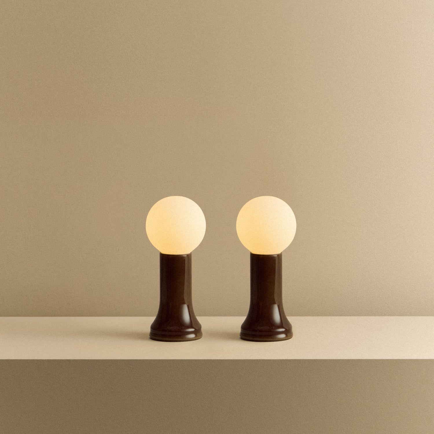 Tala Shore Table Lamp in Bottle Brown - Set of 2