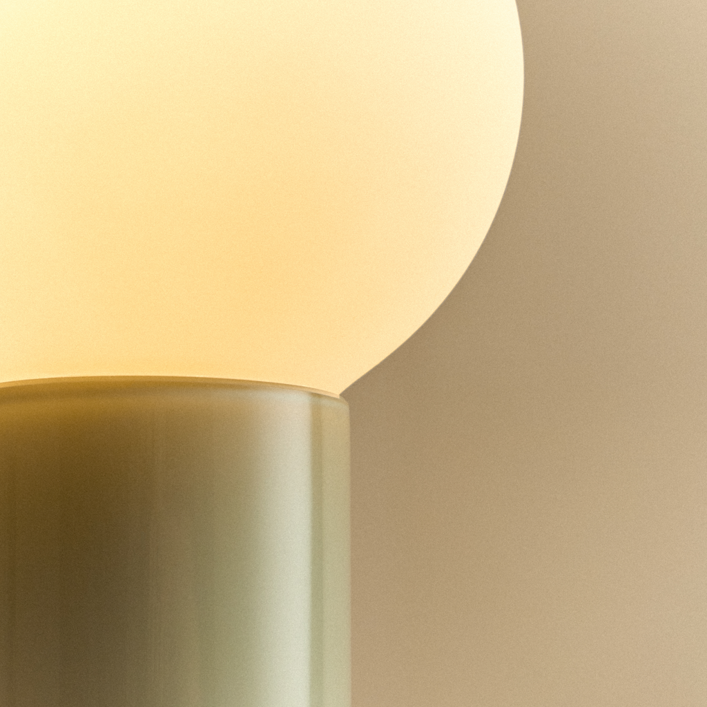 Tala Shore Table Lamp in Sea Green - Set of 2 close-up detail of the finish
