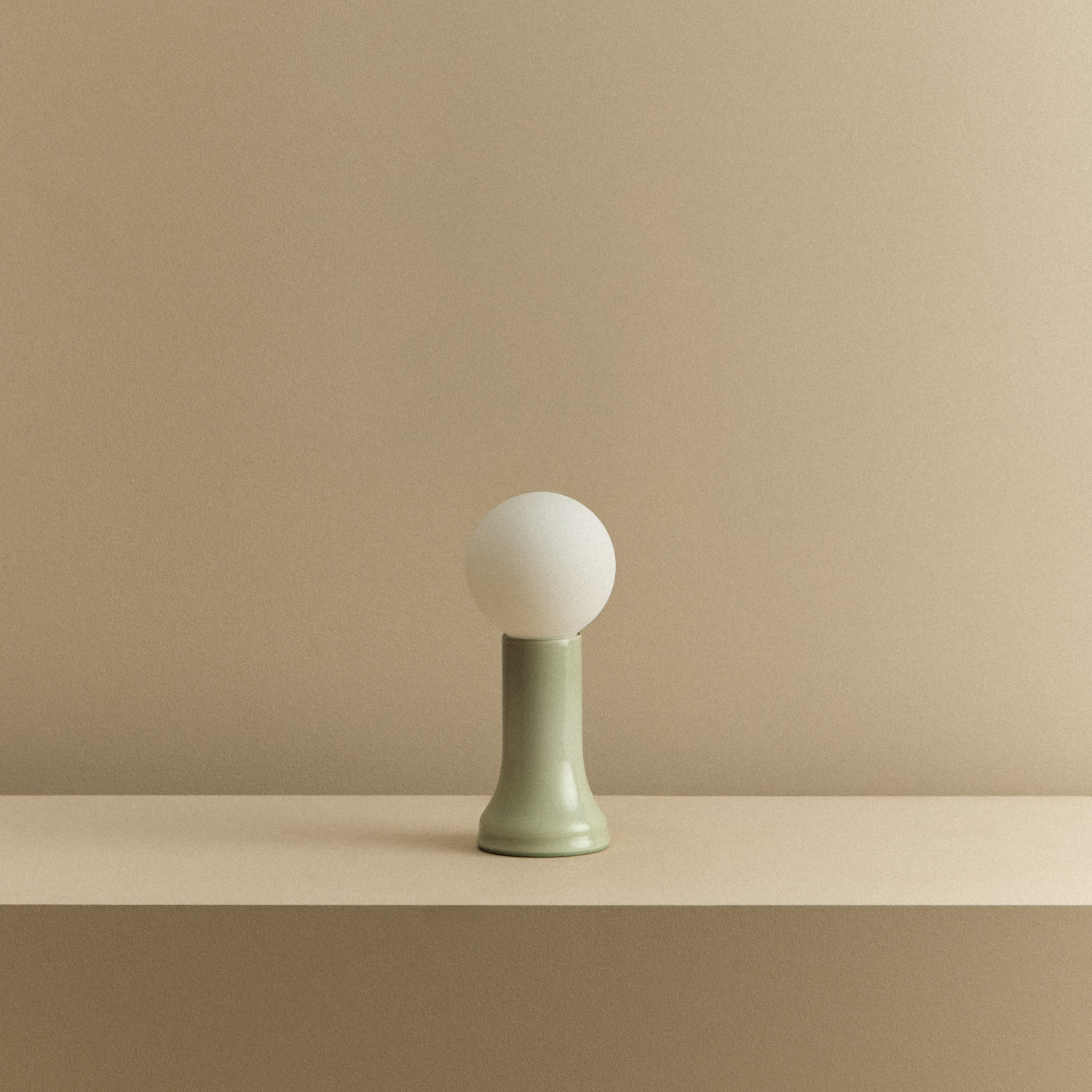 Tala Shore Table Lamp in Sea Green shown unlit