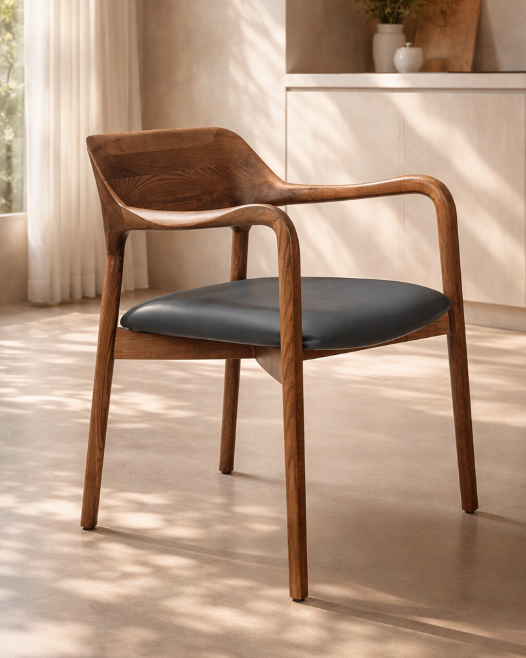 Tommy Franks Siena dining chair in walnut