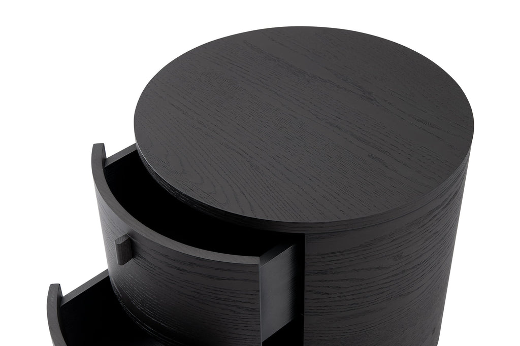 Sims Bedside Table - Smoak Oak