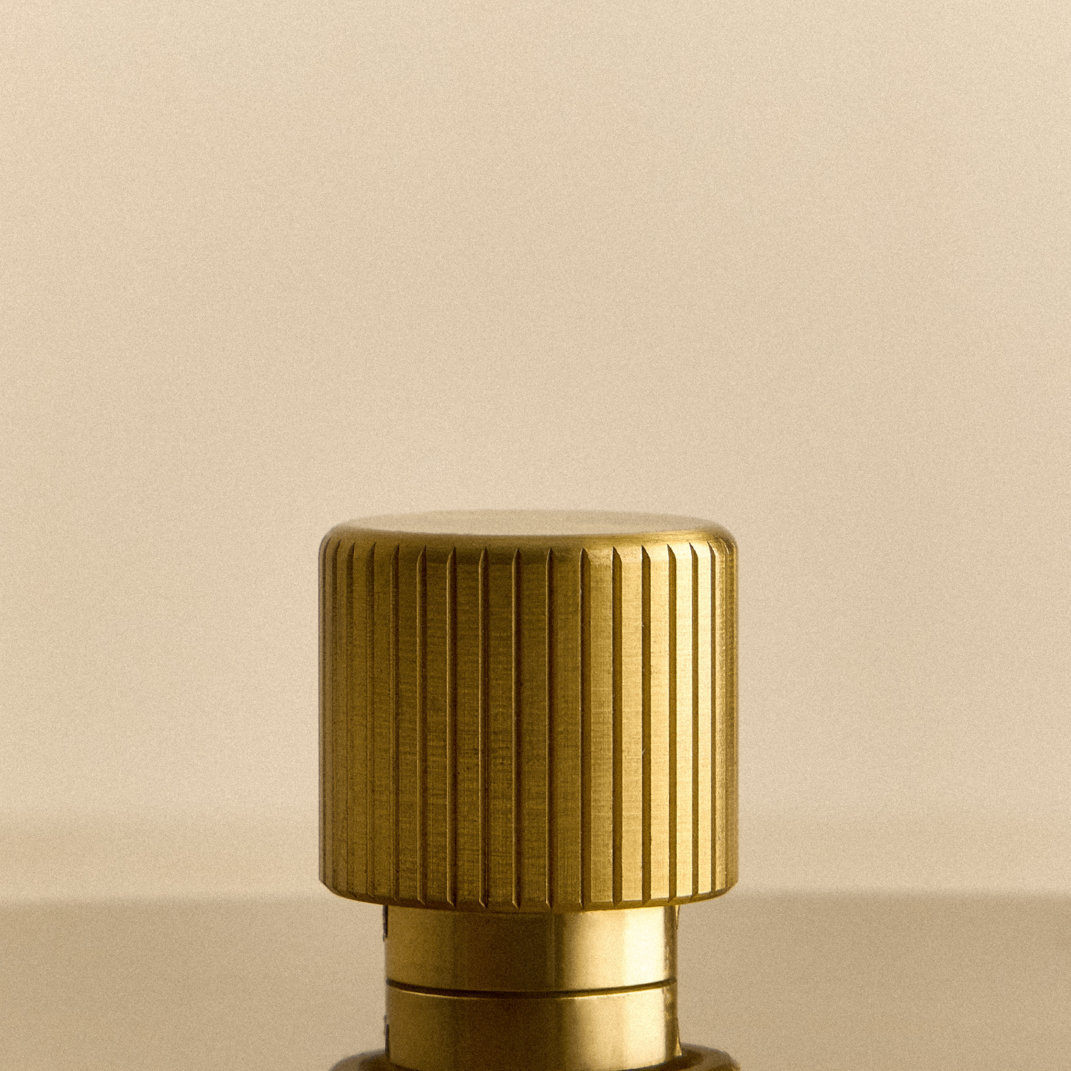 Tala Single Rotary Wall Dimmer in Brass close-up detail of the finish (view 2)