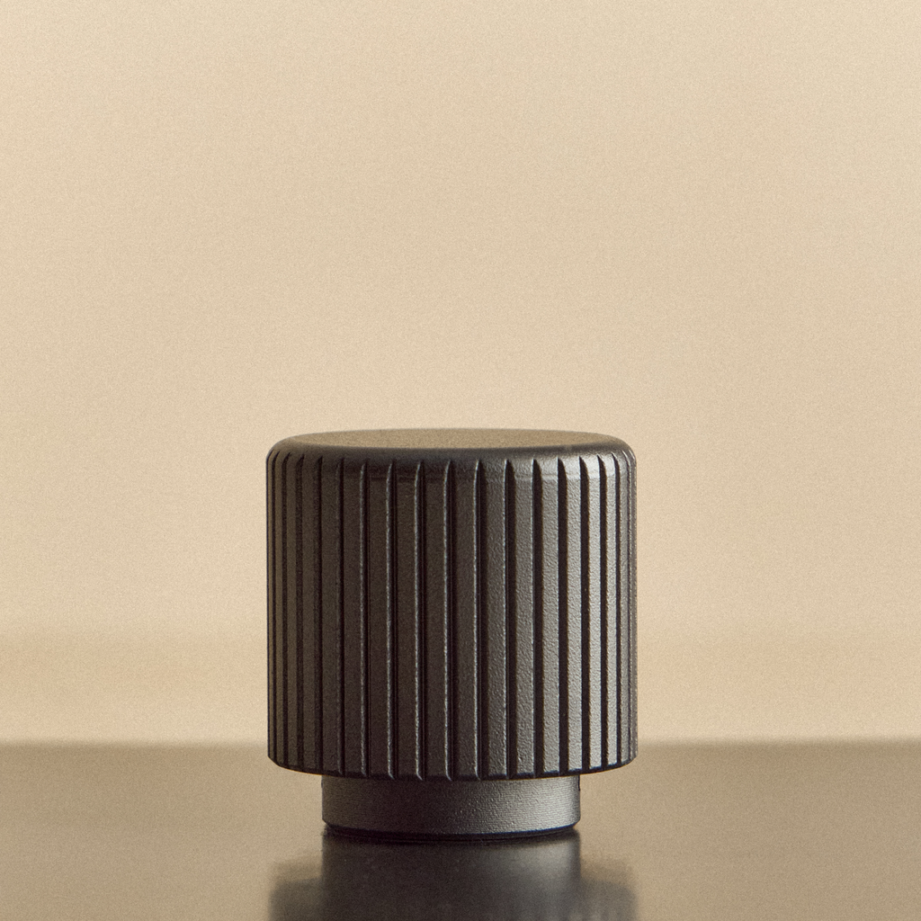 Tala Double Rotary Wall Dimmer in Graphite close-up detail of the finish (view 2)