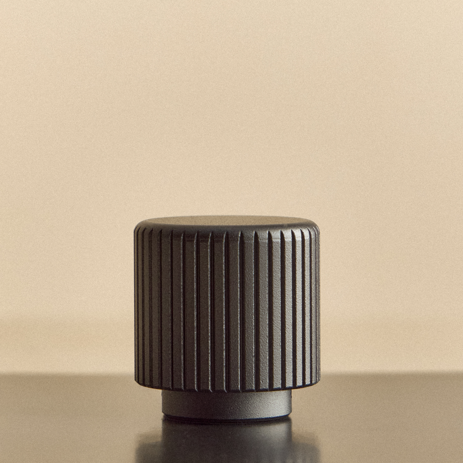 Tala Single Rotary Wall Dimmer in Graphite close-up detail of the finish (view 2)