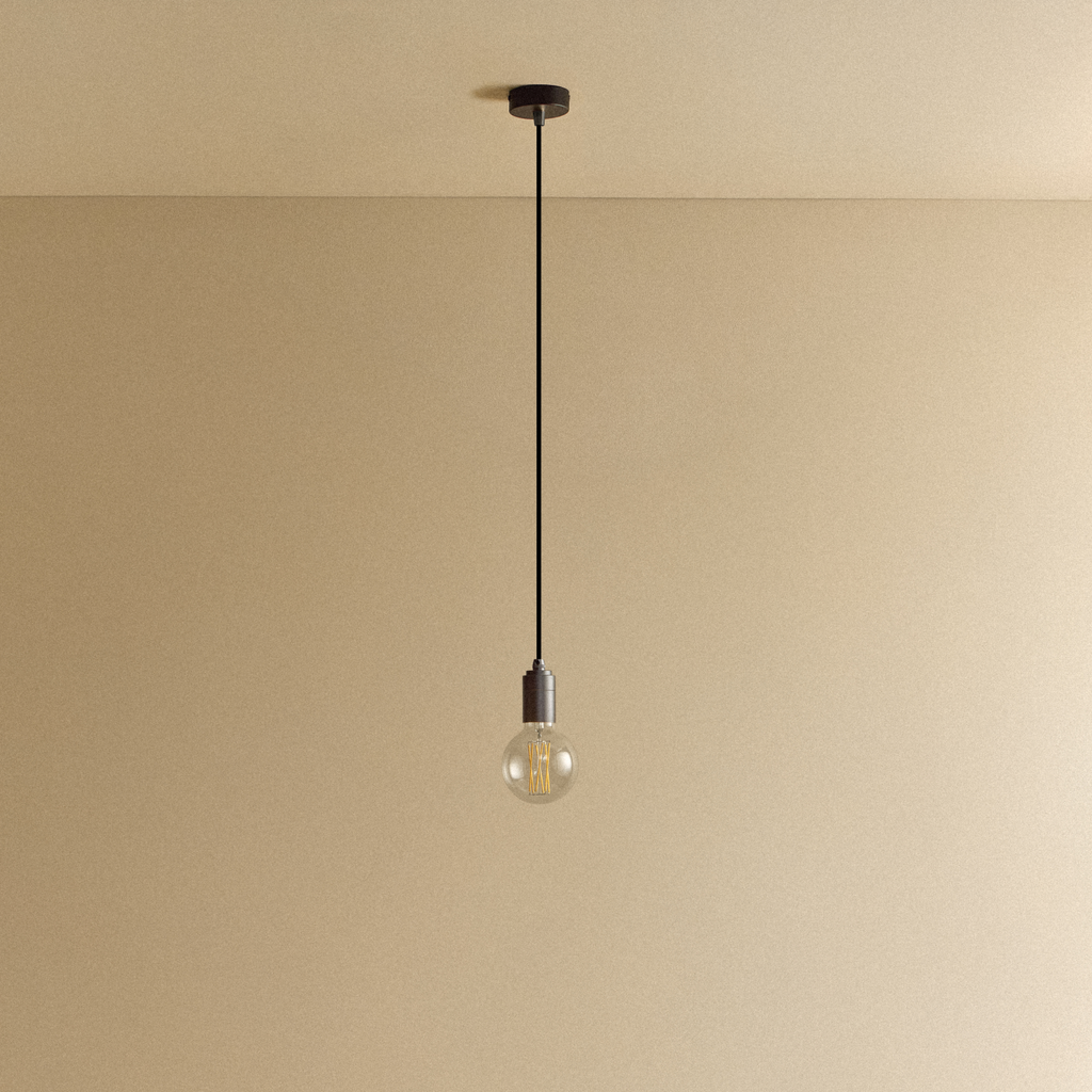 Tala Elva Pendant Light Non-Tinted in Graphite shown unlit