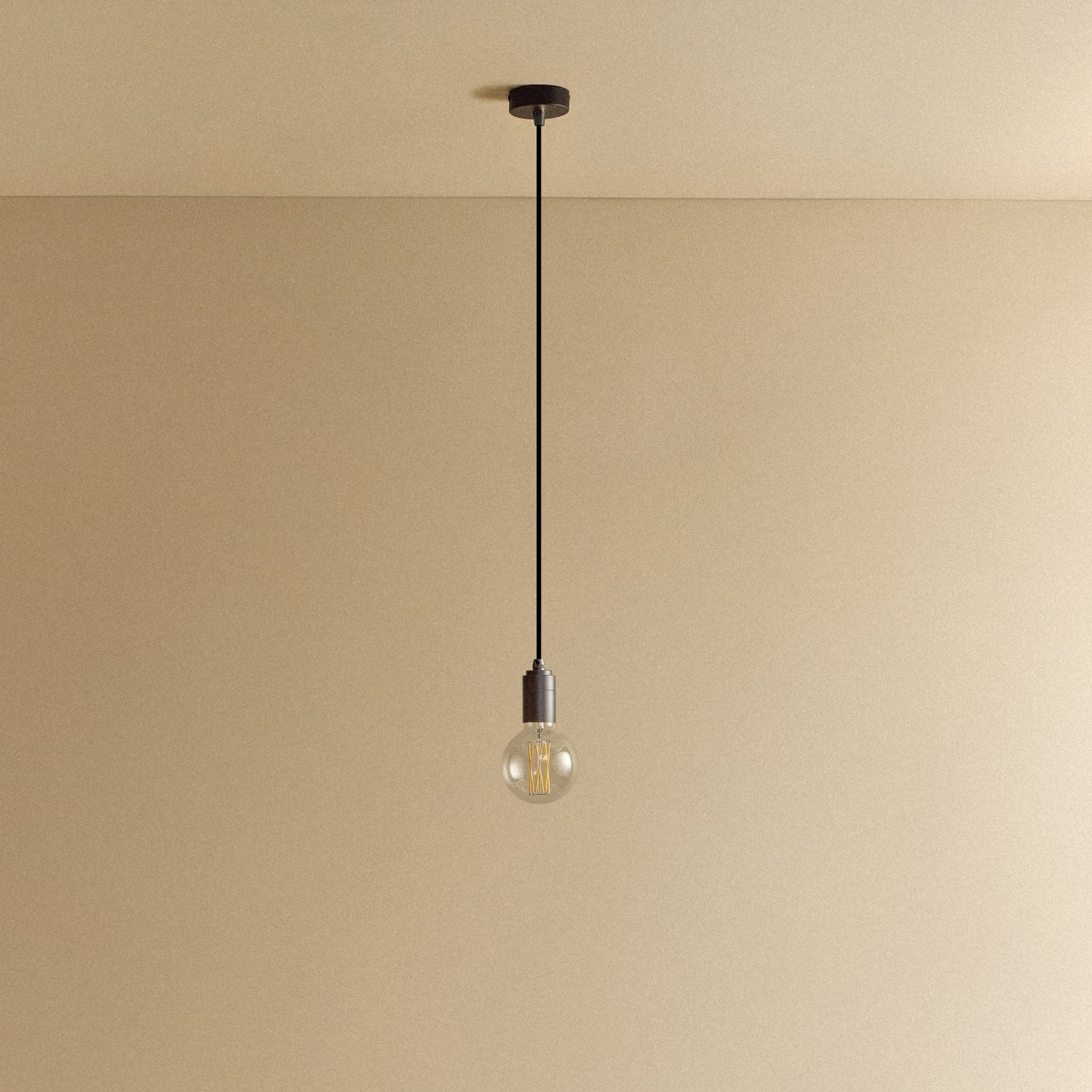 Tala Elva Pendant Light Non-Tinted in Graphite shown unlit