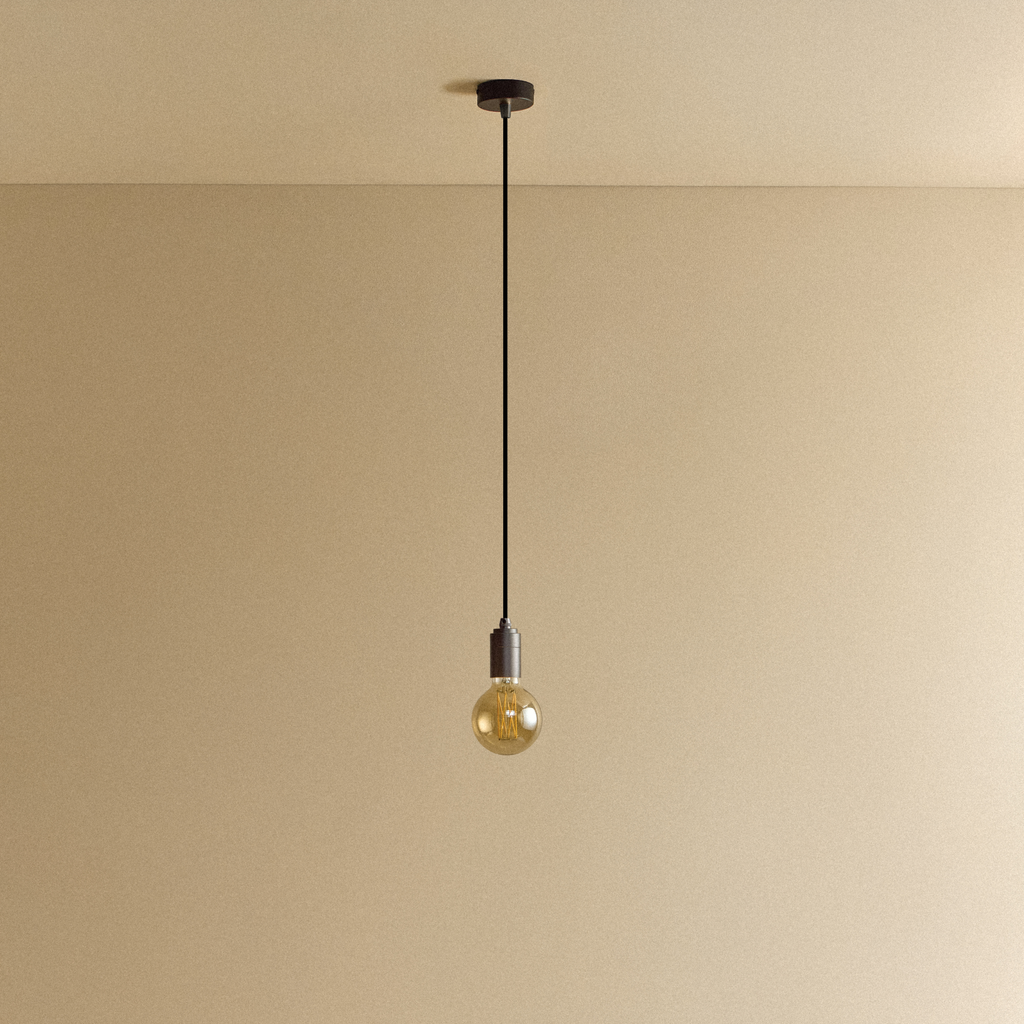 Tala Elva Pendant Light Tinted in Graphite shown unlit