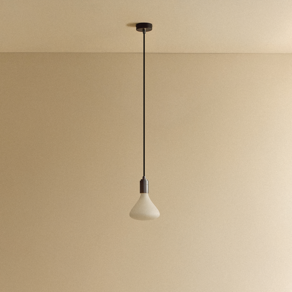 Tala Noma Pendant Light in Graphite shown unlit