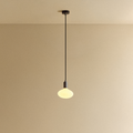 Oval Dim-to-Warm Pendant Light in Graphite