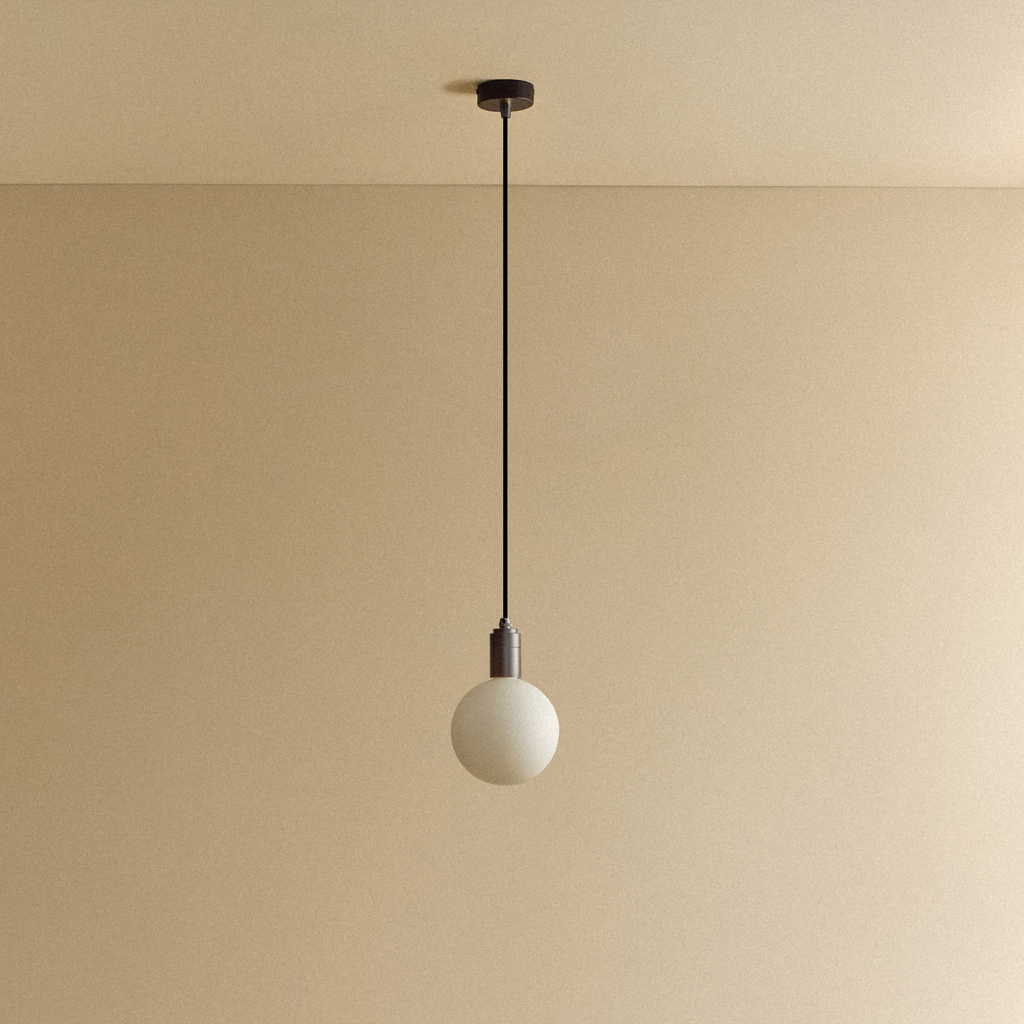 Tala Sphere IV Pendant Light in Graphite shown unlit