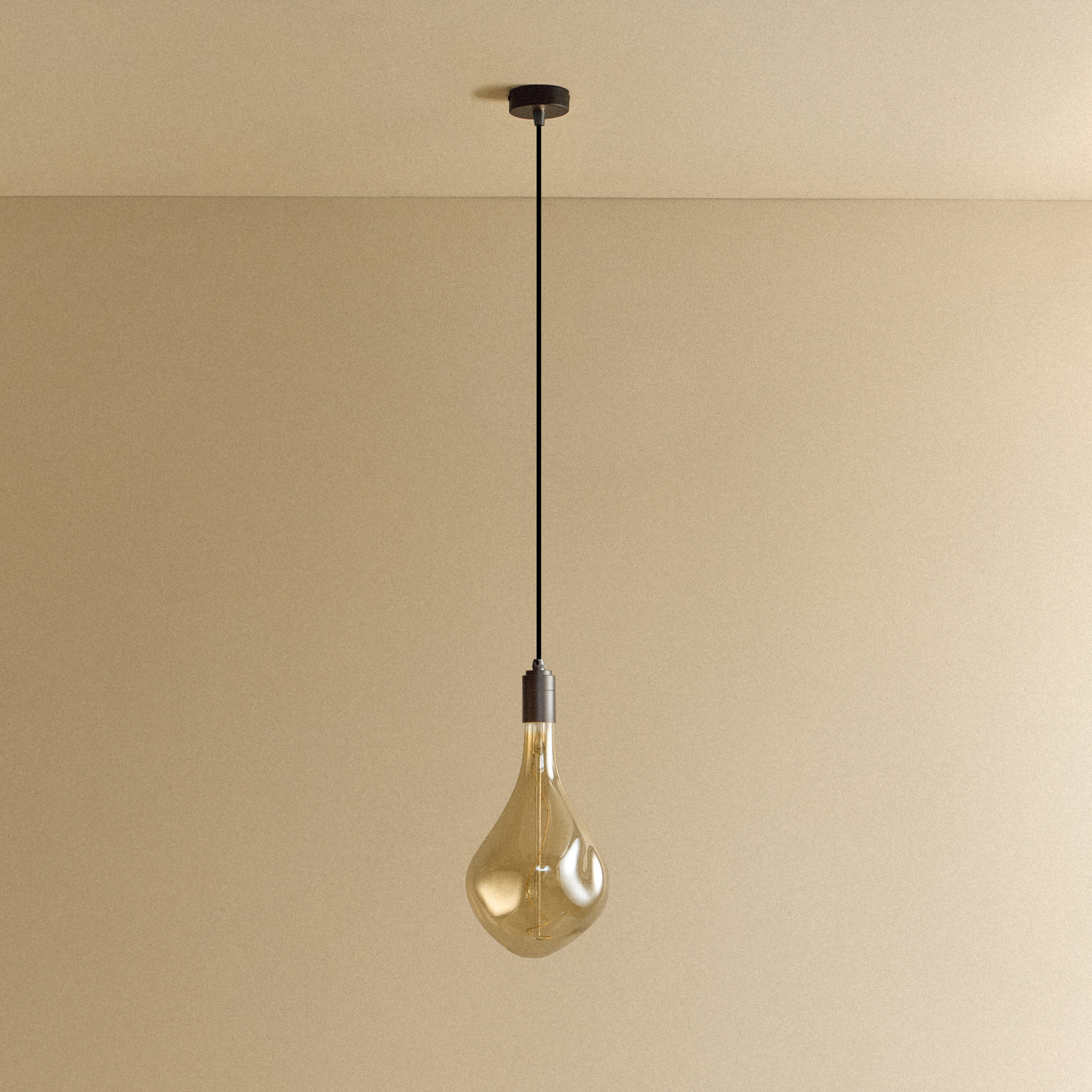 Tala Voronoi III Pendant Light in Graphite shown unlit